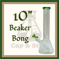WATERPIPE - 10" Beaker Bong Diffuse Downstem - Colors Available *Cap & Stem Provisions