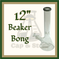 WATERPIPE - 12" Beaker Bong Diffuse Downstem - Colors Available *Cap & Stem Provisions