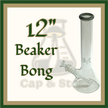 Load image into Gallery viewer, WATERPIPE - 12&quot; Beaker Bong Diffuse Downstem - Colors Available *Cap &amp; Stem Provisions
