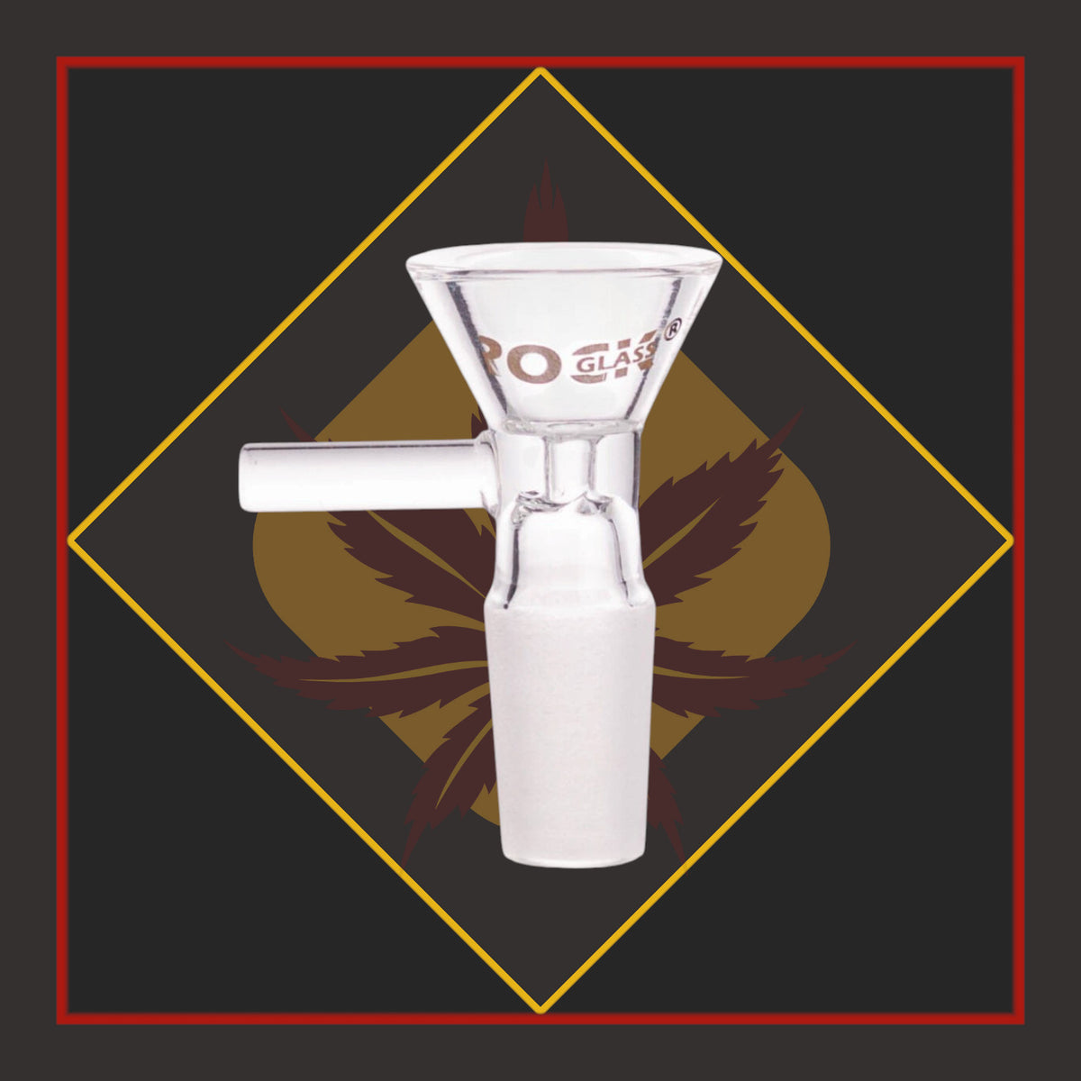 BOWL HEAD - 14mm Glass Bowl Head *Cap & Stem Provisions