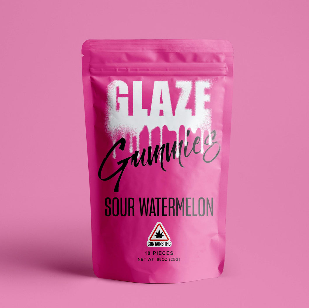 100mg Sour Watermelon Gummies *Glaze