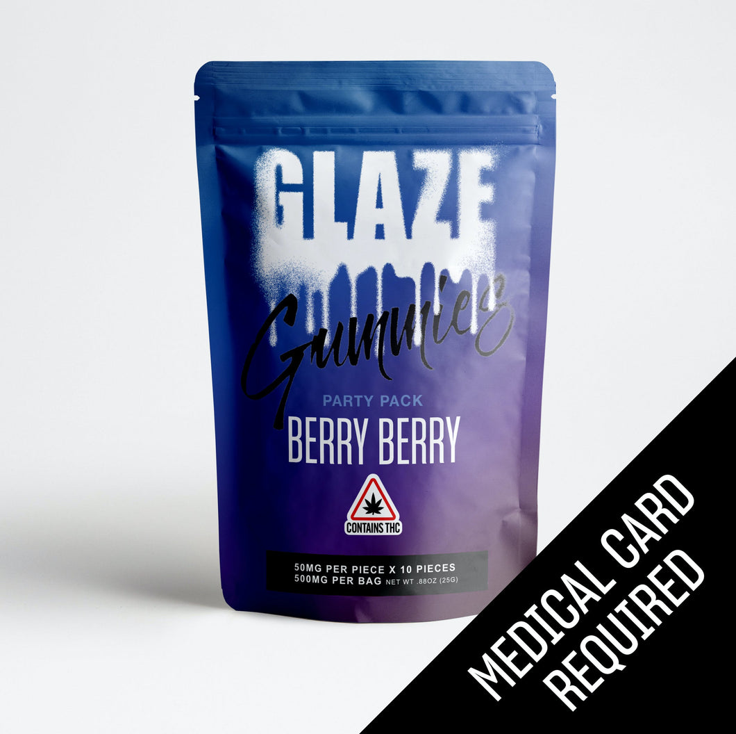 500mg Berry Berry Gummies Party Pack *Glaze