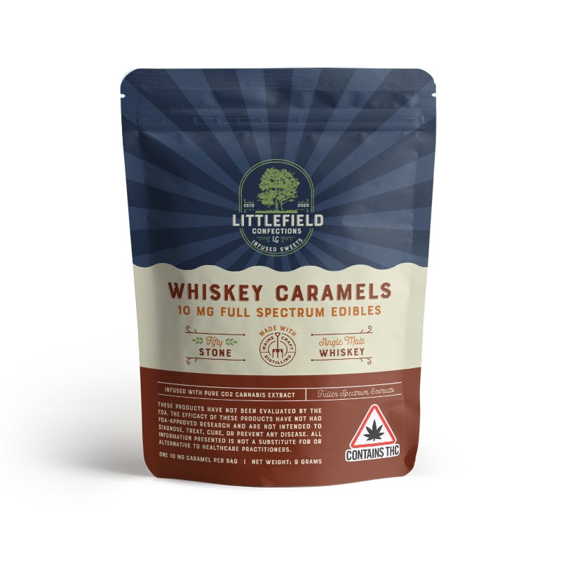 10mg Full Spectrum Whiskey Caramel *Littlefield Confections