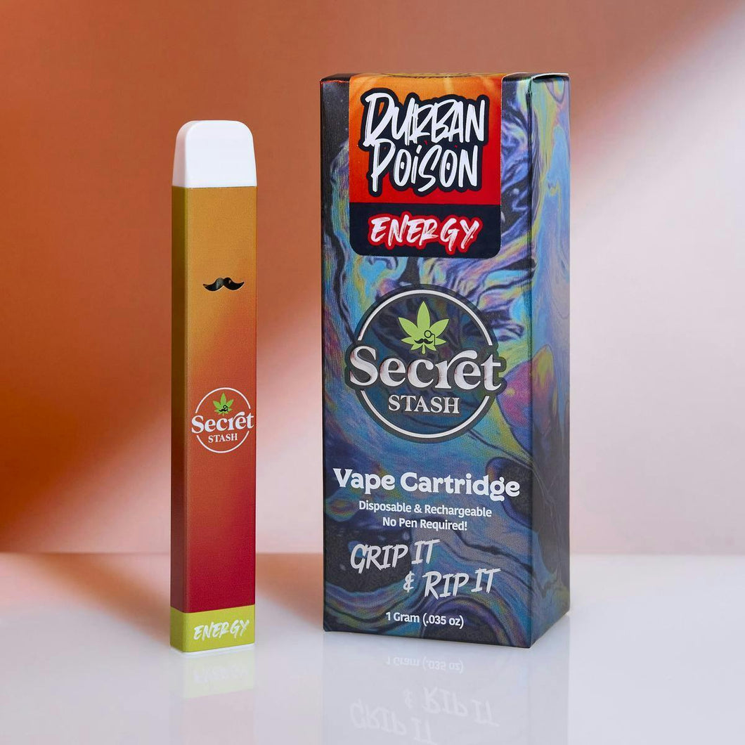 Secret Stash | Disposable Cart | Energy | Durban Poison | 1g