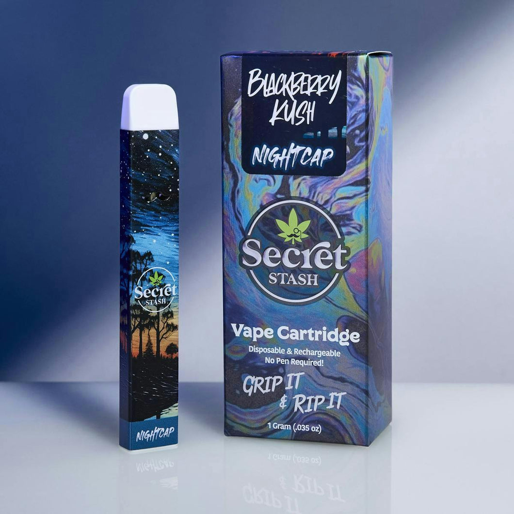 Secret Stash | Disposable Cart | Nightcap | Blackberry Kush | 1g