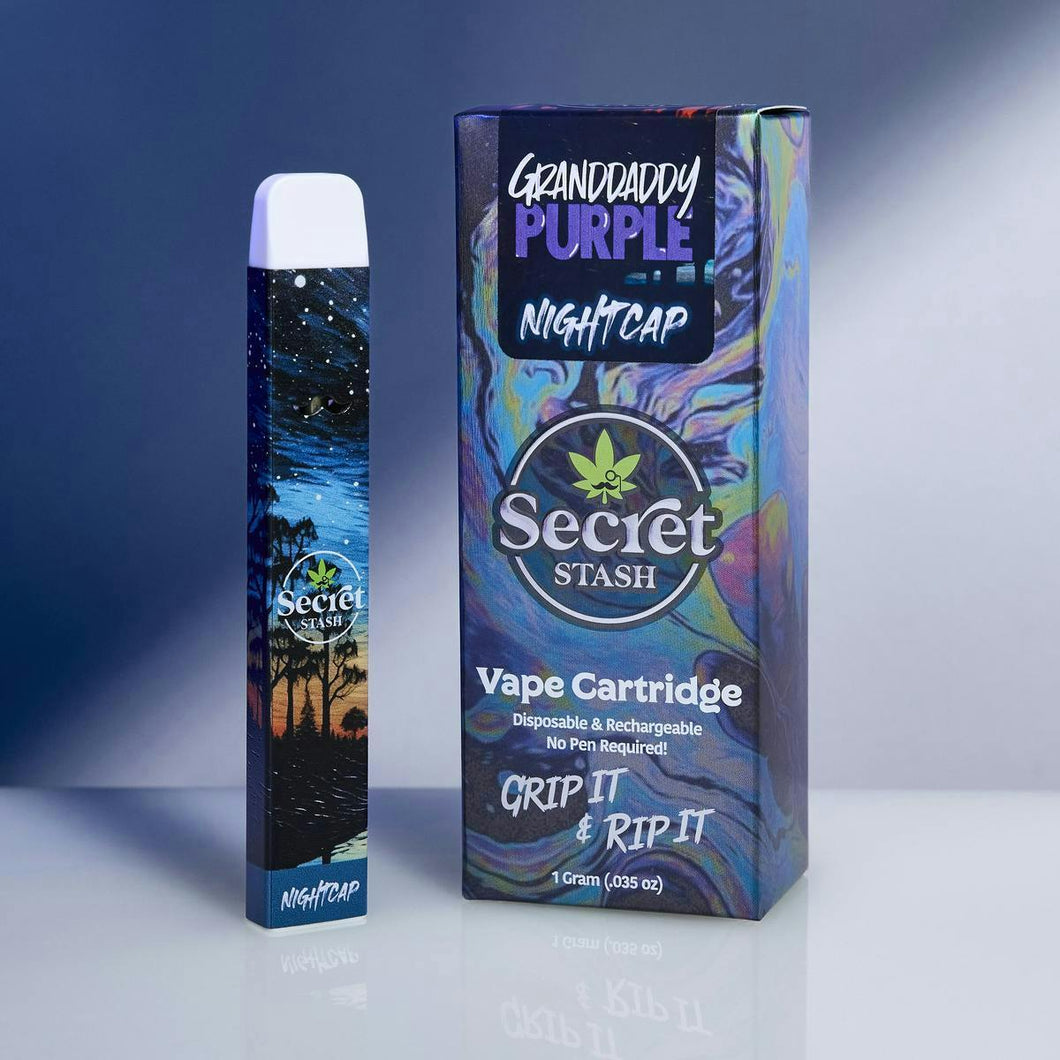 Secret Stash | Disposable Cart | Nightcap | Grandaddy Purple | 1g