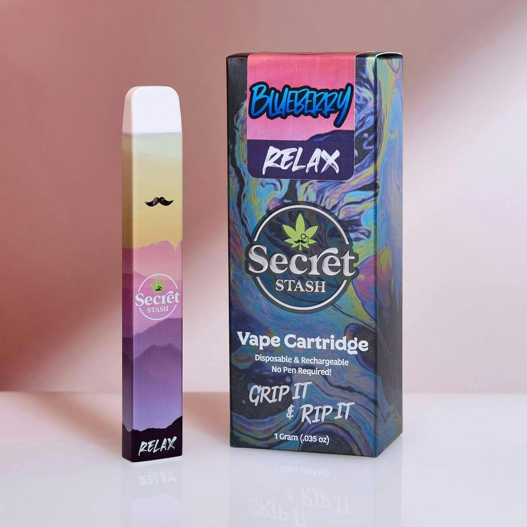 Secret Stash | Disposable Cart | Relax | Blueberry | 1g