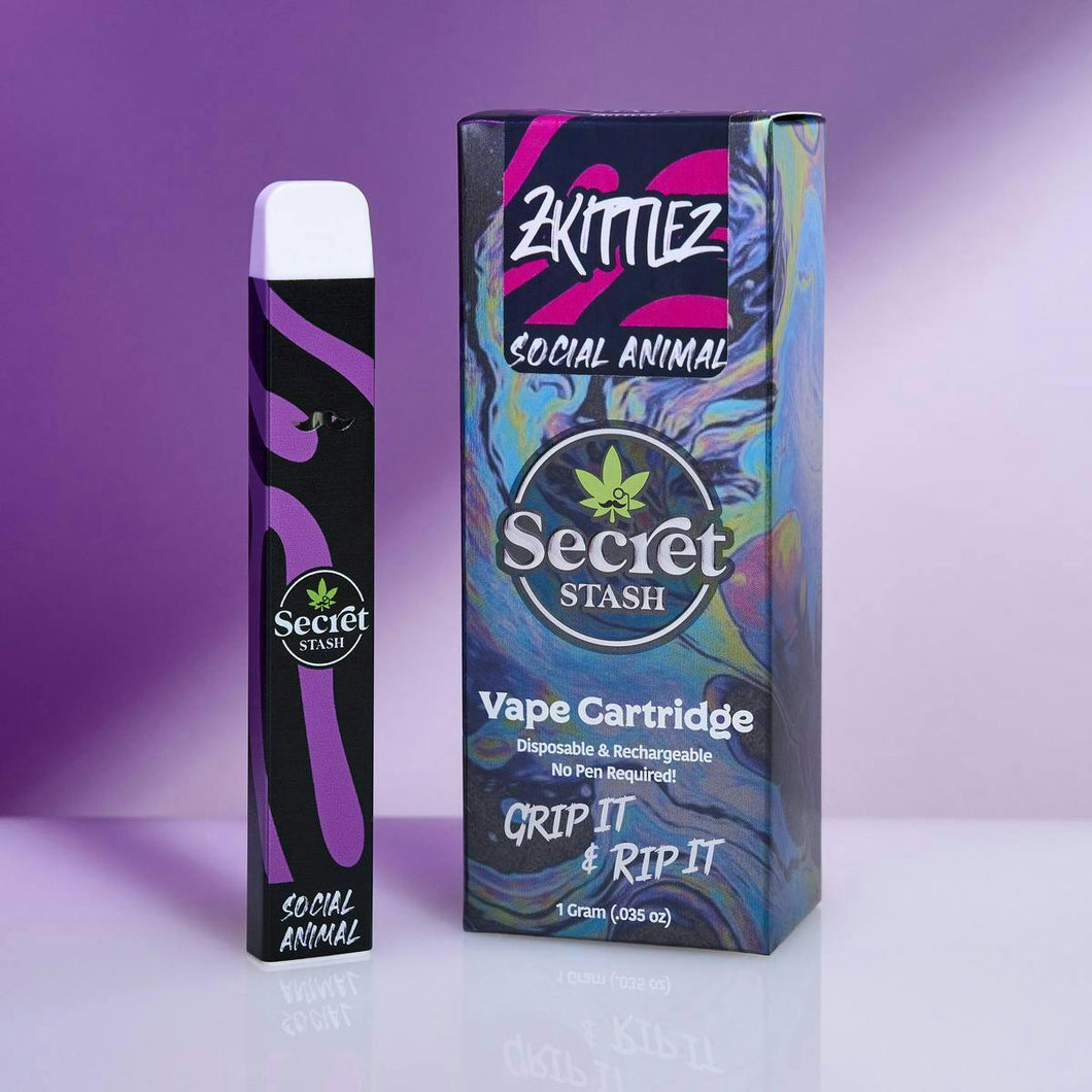 Secret Stash | Disposable Cart | Social Animal | Zkittlez | 1g