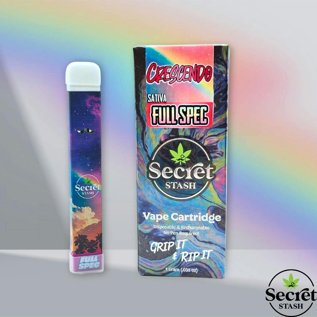 Secret Stash | Full Spectrum Disposable Cartridge | Crescendo | 1g