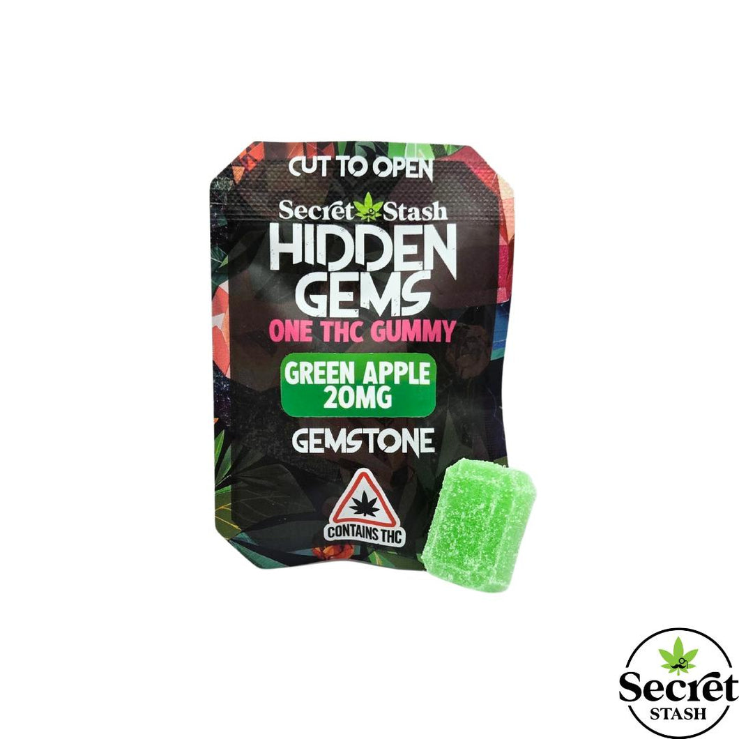 Secret Stash | Hidden Gems | Solo Gem | THC | Green Apple | 20mg