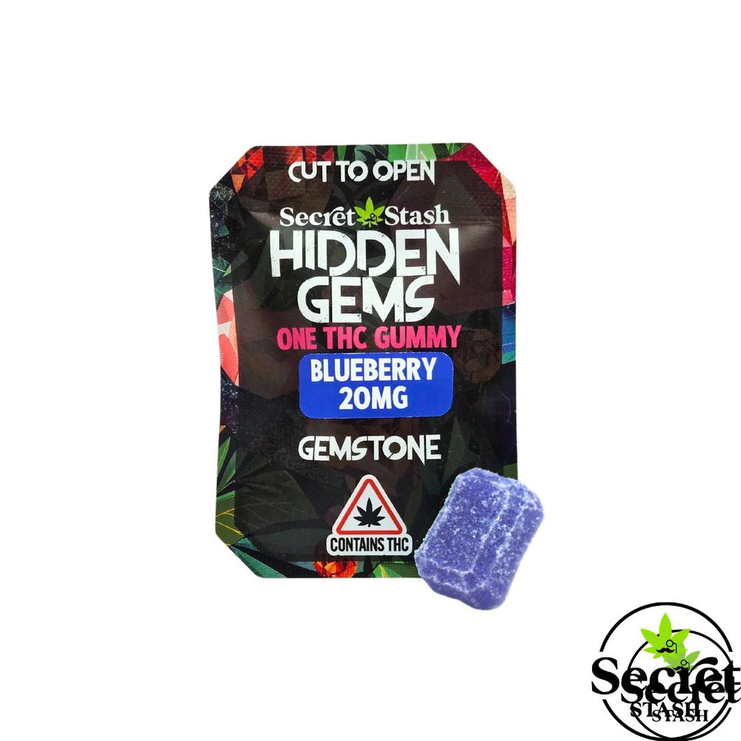 Secret Stash | Hidden Gems | Solo Gem | THC | Blueberry | 20mg