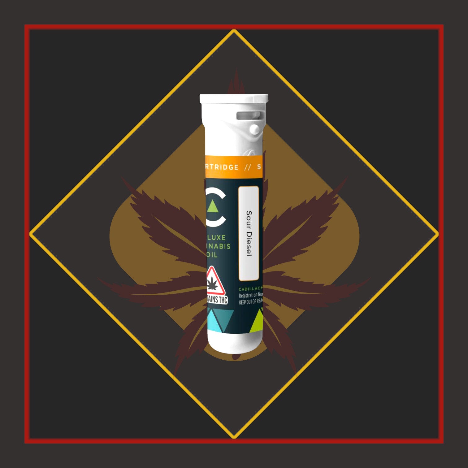 1g Distillate Cartridge - Sour Diesel - SATIVA *Cadillac