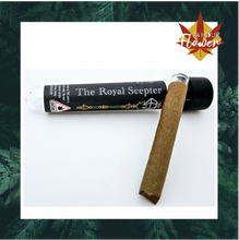 Load image into Gallery viewer, Meat Breath ROYAL SCEPTER (INDICA/HYBRID) - 2g HEMP BLUNT w/ Reusable Glass Tip!
