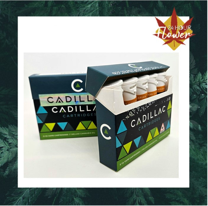 5 PACK Cadillac 1G Distillate Cartridge - Key Lime Pie (Indica/Hybrid)