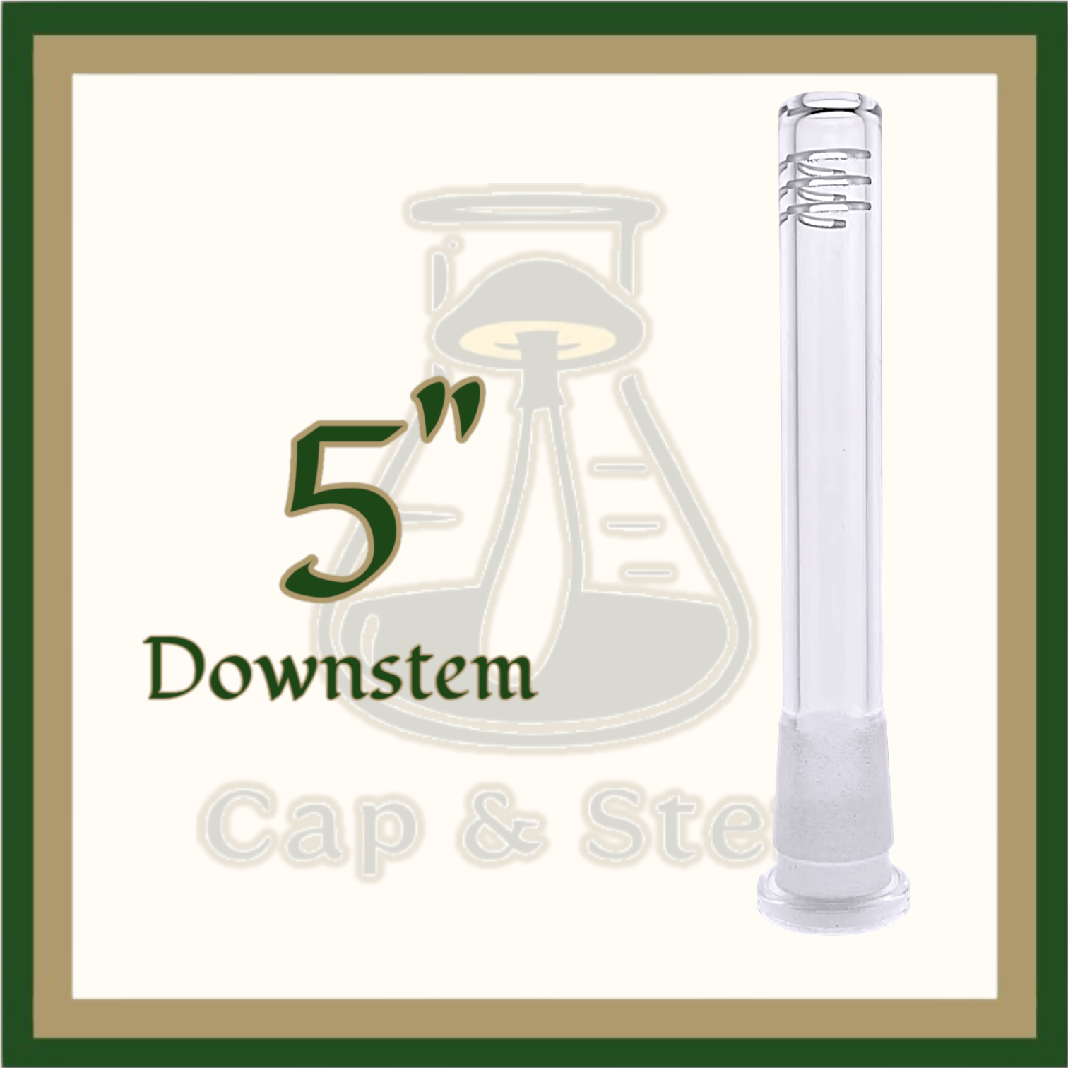 DOWNSTEM - 5" Glass Downstem *Cap & Stem Provisions
