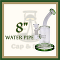 WATERPIPE - 8" Single Perc Diffuser *Cap & Stem Provisions