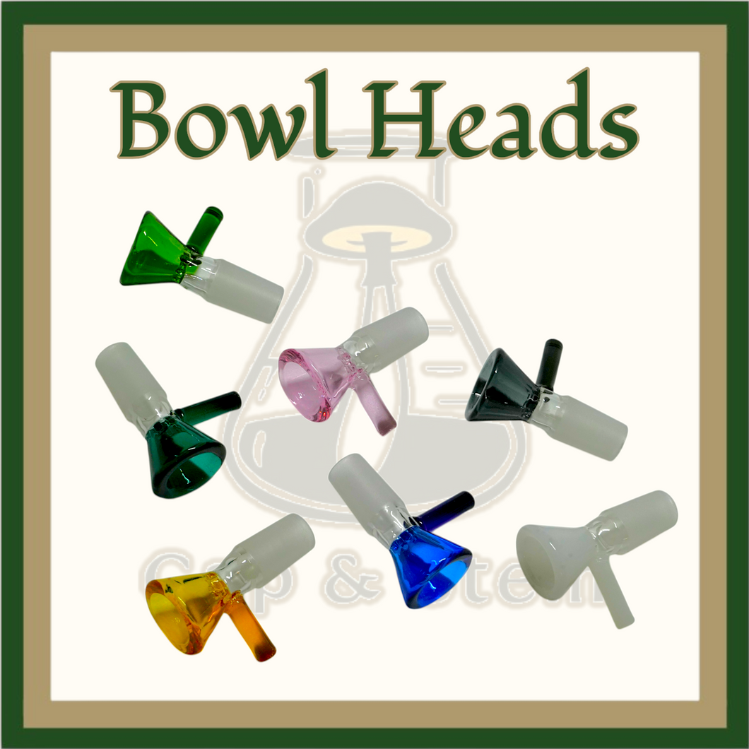 BOWL HEAD - Glass Bowl Head *Cap & Stem Provisions