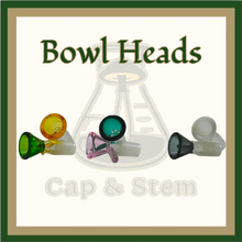 Load image into Gallery viewer, BOWL HEAD - Glass Bowl Head *Cap &amp; Stem Provisions
