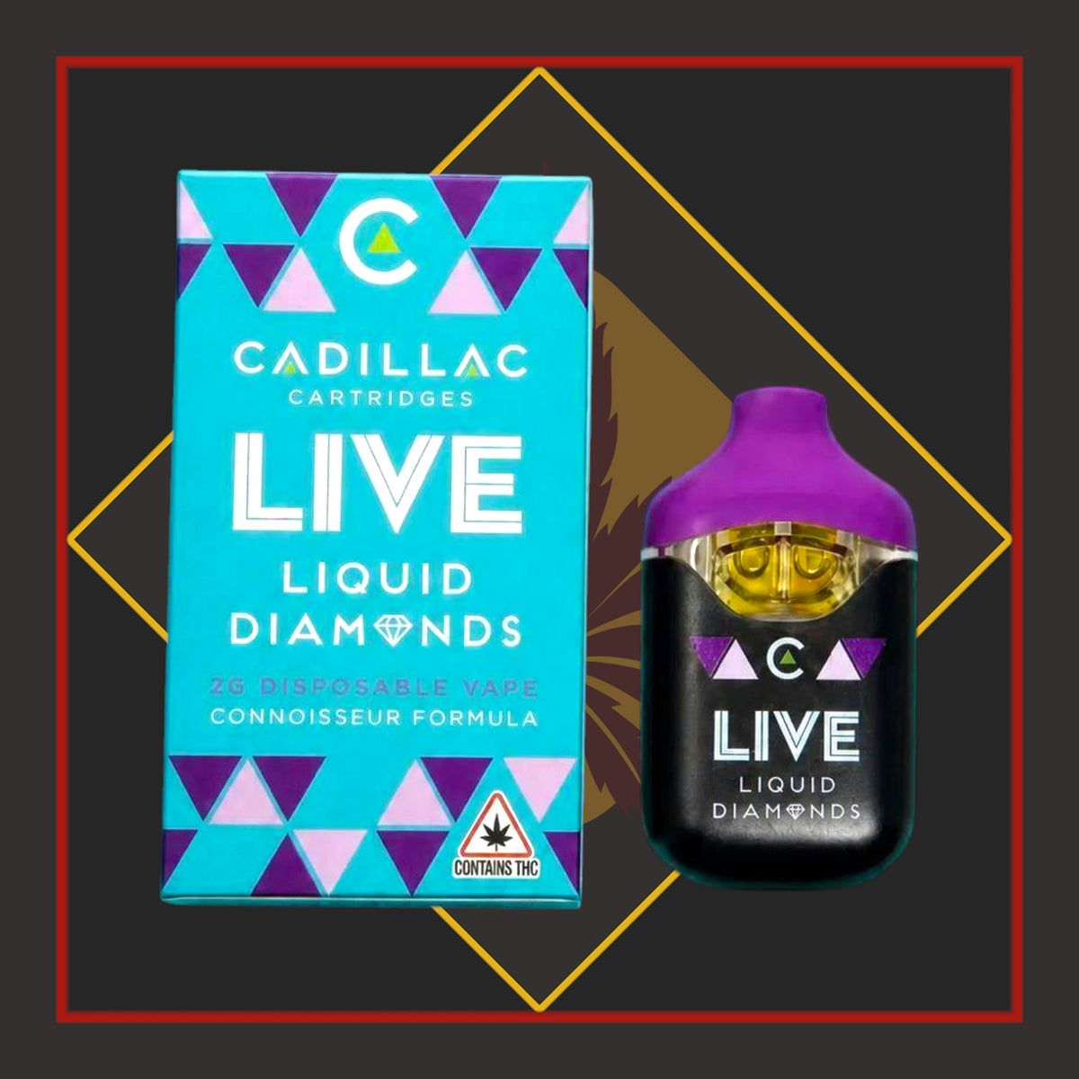 2g Liquid Diamonds Disposable - Black Cherry Gelato x Blue Runtz *Cadillac