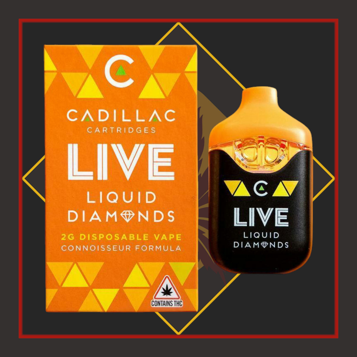 2g Liquid Diamonds Disposable - Mango Haze x Hawaii Haze - HYBRID|SATIVA *Cadillac