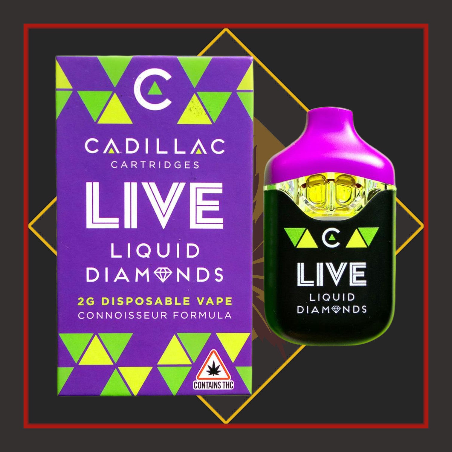 2g Liquid Diamonds Disposable - Super Boof X Grape Sorbet - SATIVA/INDICA *Cadillac