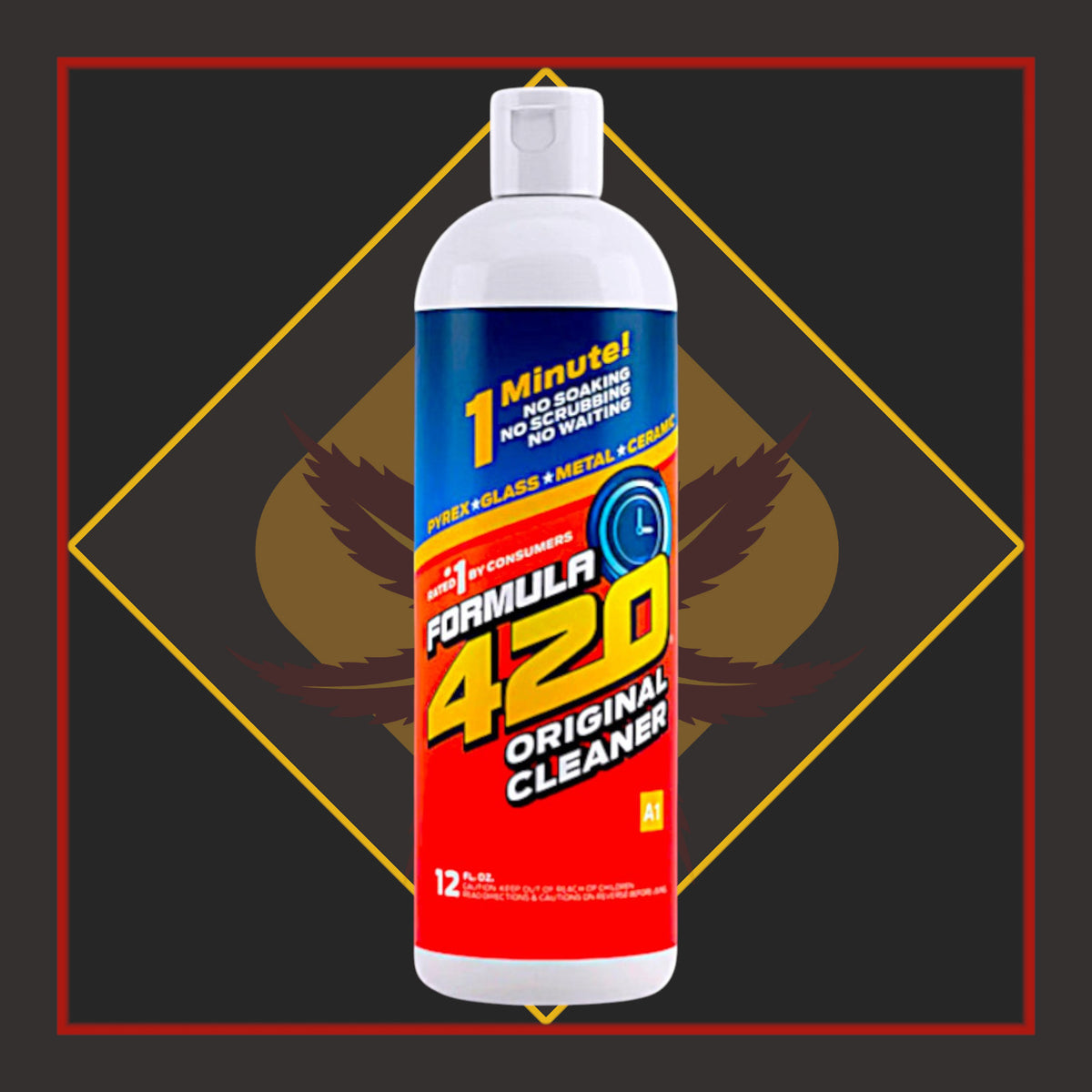 12oz Formula 420 Glass Metal Ceramic Pipe Cleaner