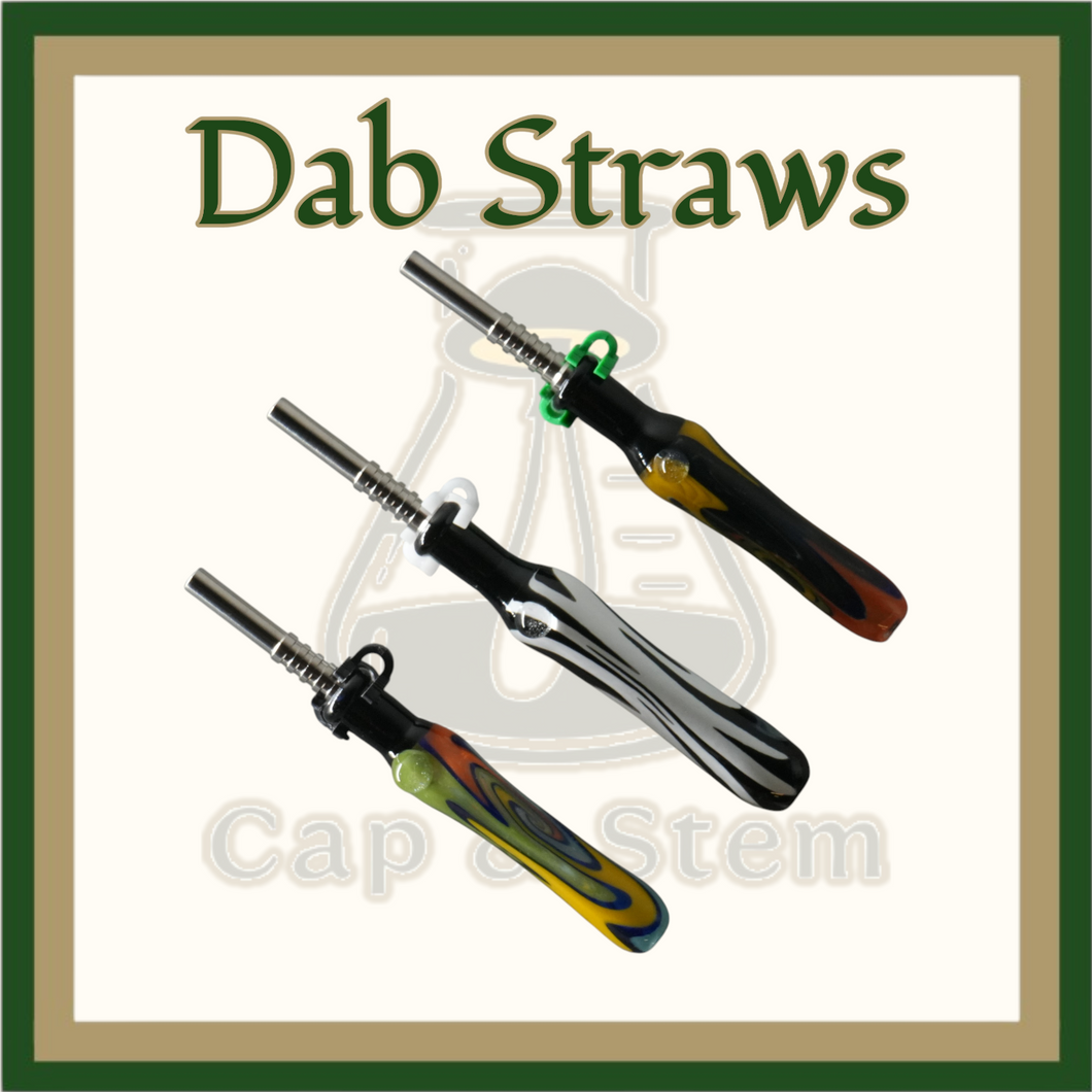 DAB STRAW - Glass Dab Catcher *Cap & Stem Provisions