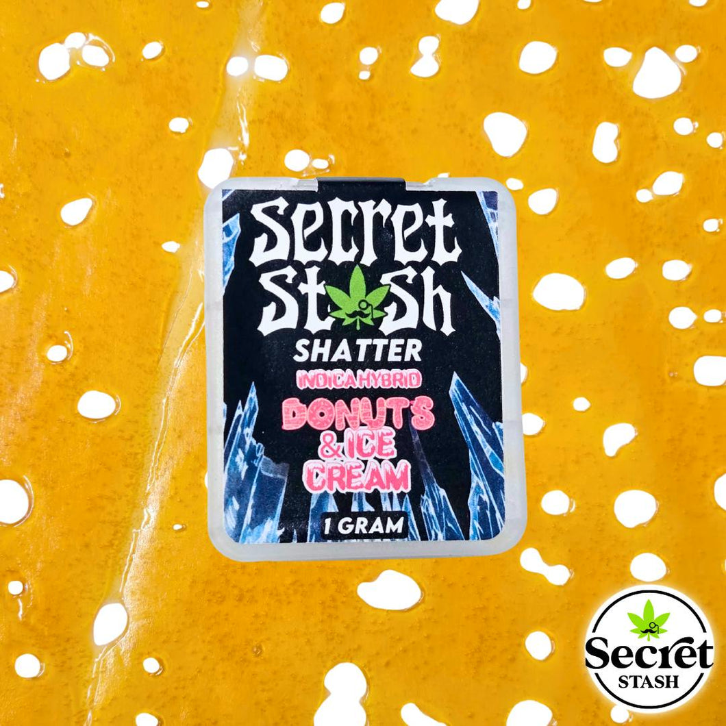 Secret Stash | Shatter | Donuts & Ice Cream | 1g/$15, 2g/$25, or... 5g/$60!