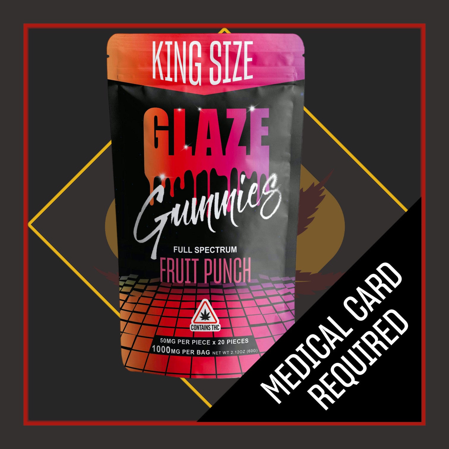 1000mg FULL SEPCTRUM Gummies - Fruit Punch *Glaze
