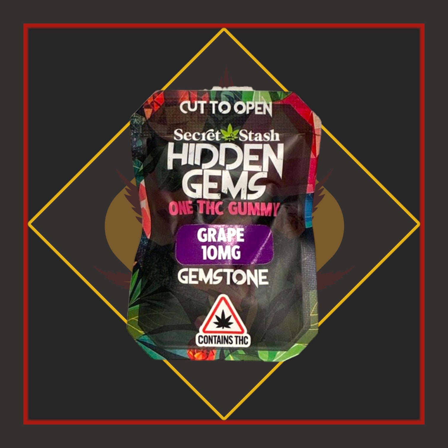 10mg Hidden Gems - THC Solo Gem - Grape *Secret Stash