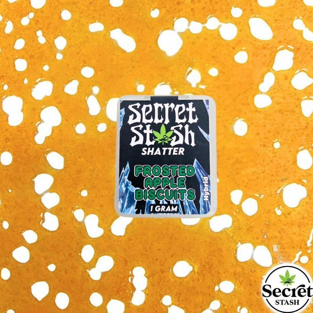 Secret Stash | Shatter | Frosted Apple Biscuits | 1g/$15, 2g/$25, or... 5g/$60!