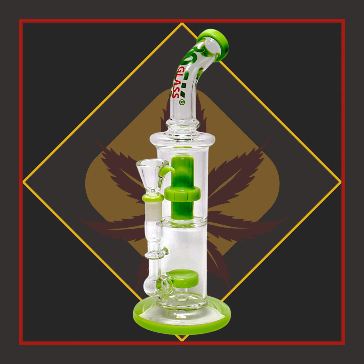 12" Double Showerhead Waterpipe