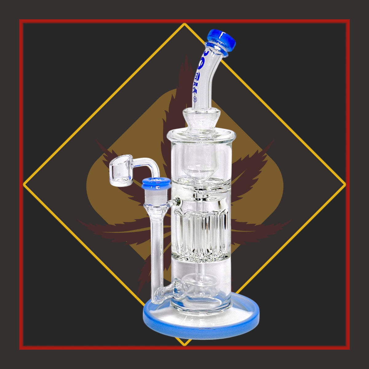 12" Tulip Perc Waterpipe