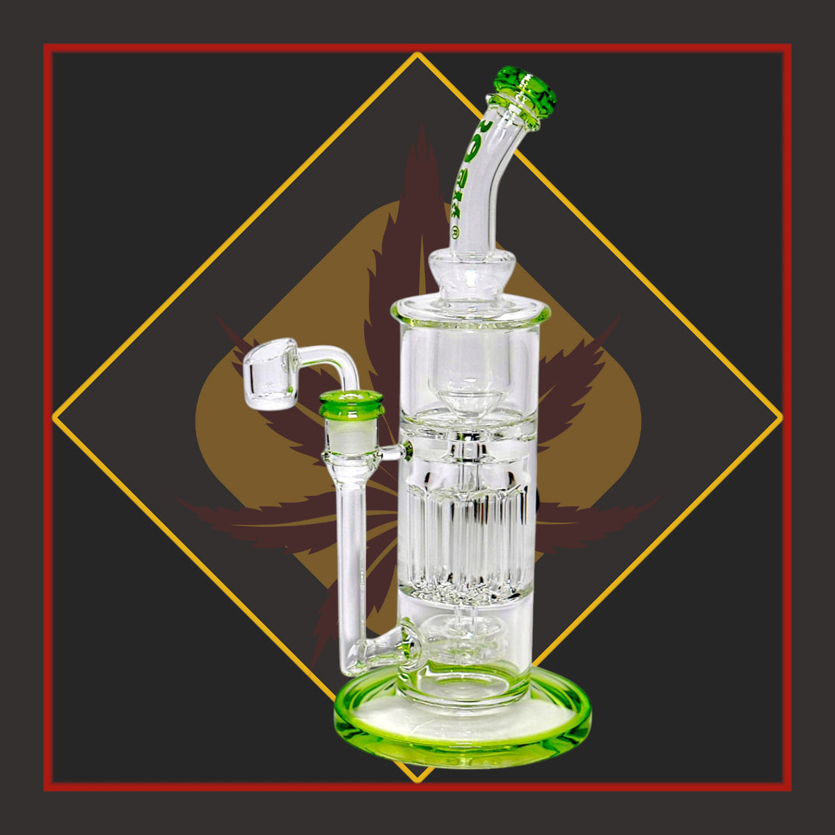 12" Tulip Perc Waterpipe