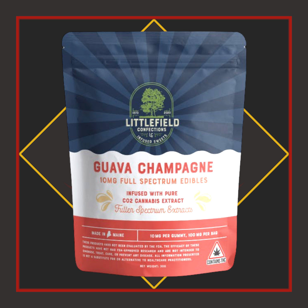 100mg Full Spectrum Gummies - Guava Champagne *Littlefield Confections