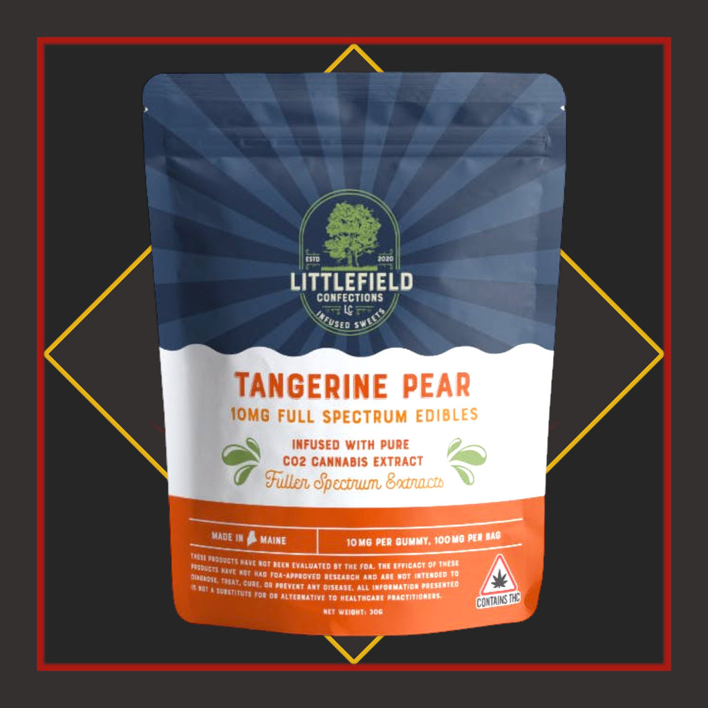 100mg Full Spectrum Gummies - Tangerine Pear *Littlefield Confections