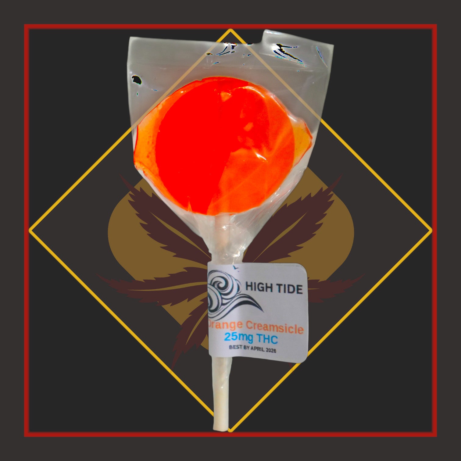 25mg Lollipop - Orange Creamsicle *High Tide Edibles