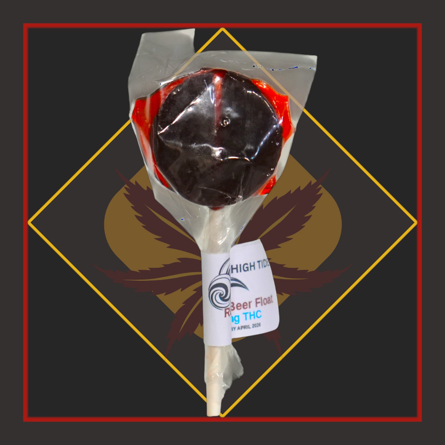 25mg Lollipop - Root Beer Float  *High Tide Edibles
