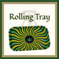 TRAY - Medium Metal Rolling/Dab Tray *Cap & Stem Provisons