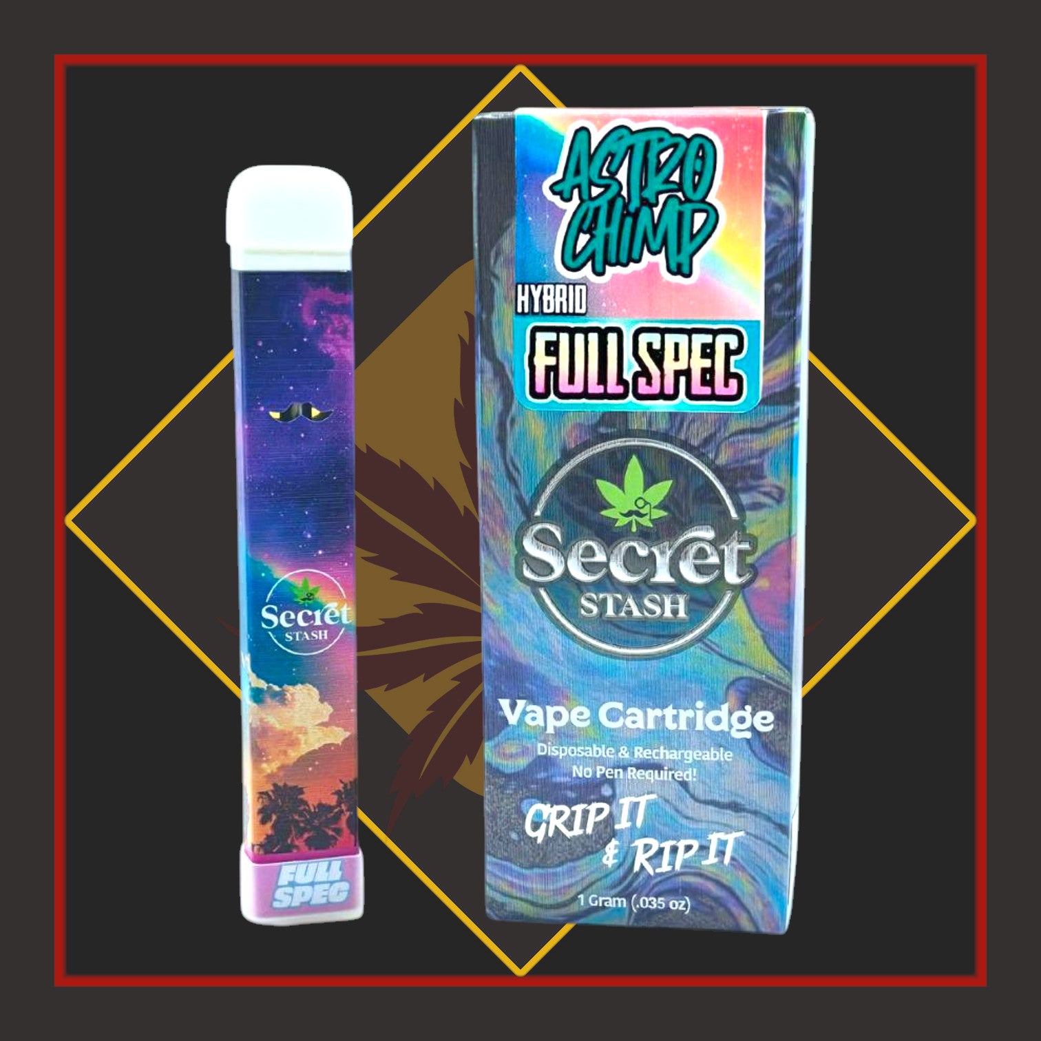 1g Full-Spectrum Disposable Cartridge - Astro Chimp *Secret Stash