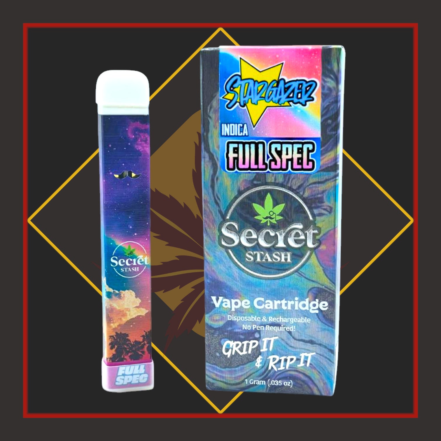 1g Full-Spectrum Disposable Cartridge - Stargazer *Secret Stash