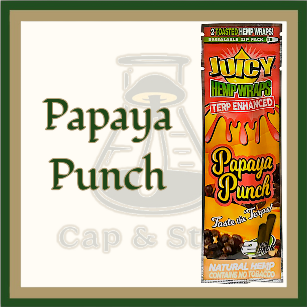 WRAPS - PAPAYA PUNCH Juicy Jay Hemp Wraps *Cap & Stem Provisions