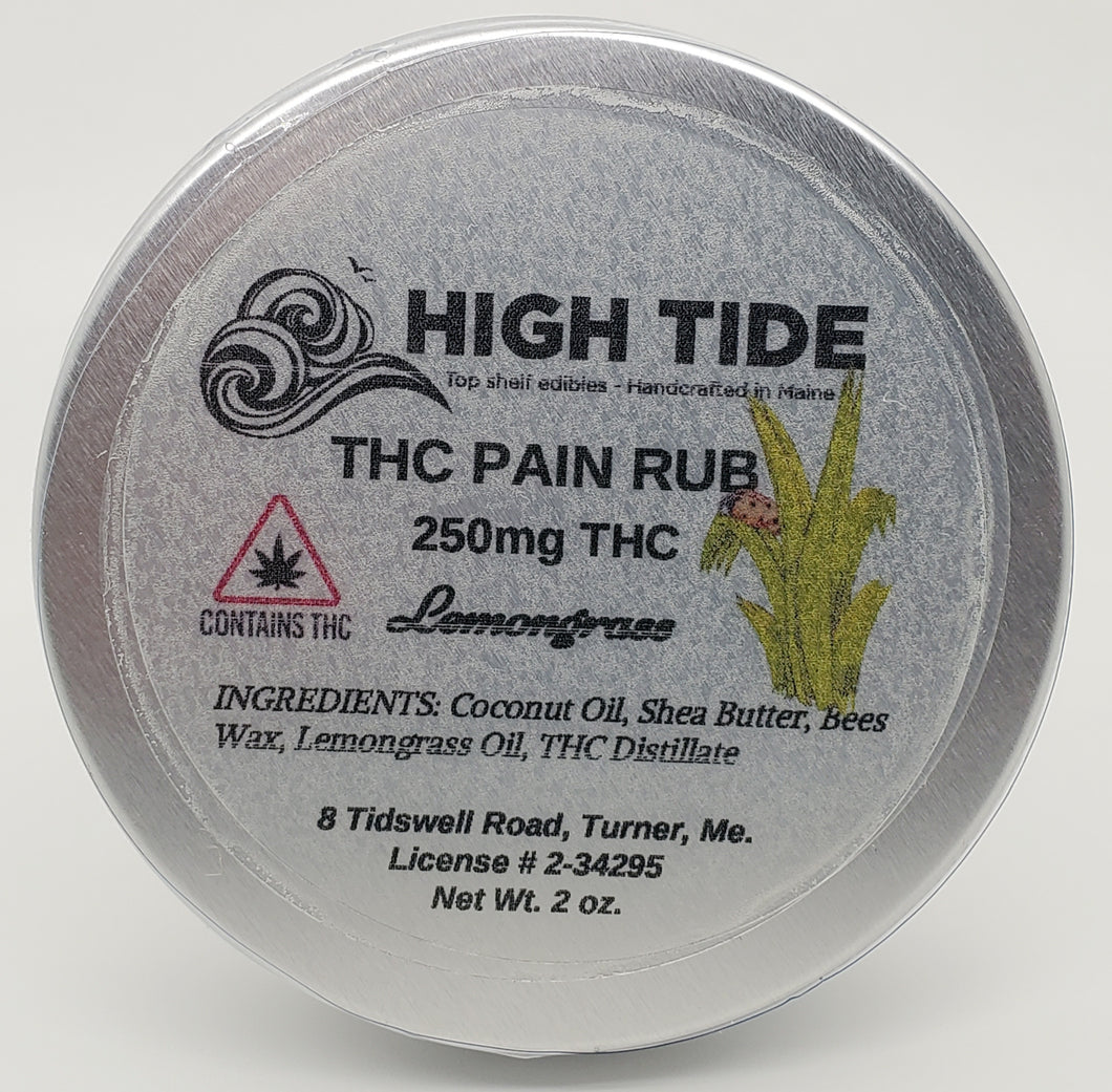 250mg THC PAIN RUB *High Tide Edibles